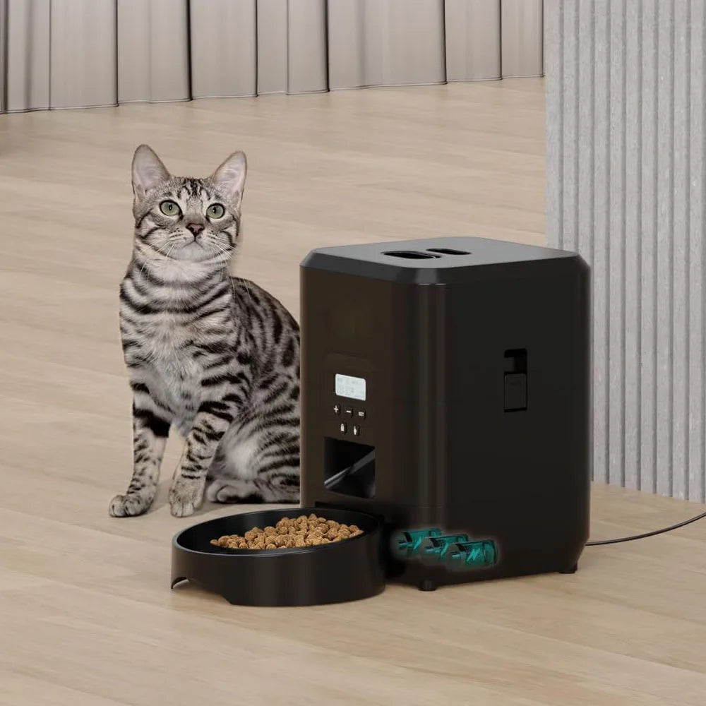 Smart Automatic Pet Feeder with Timer & LCD Display