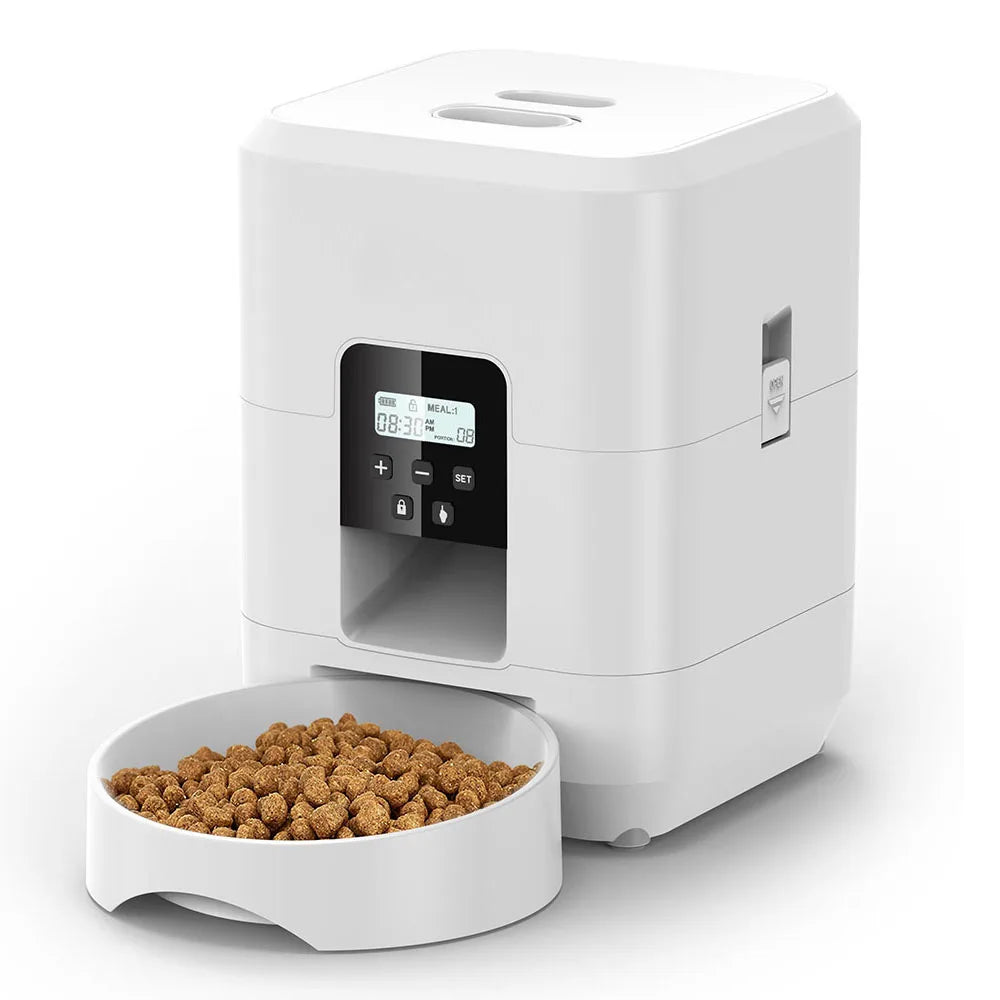 Smart Automatic Pet Feeder with Timer & LCD Display