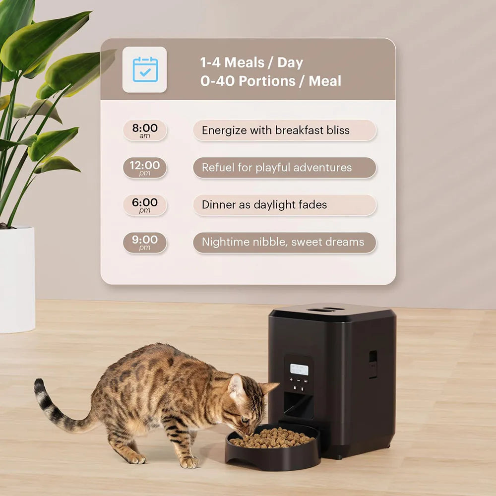Smart Automatic Pet Feeder with Timer & LCD Display
